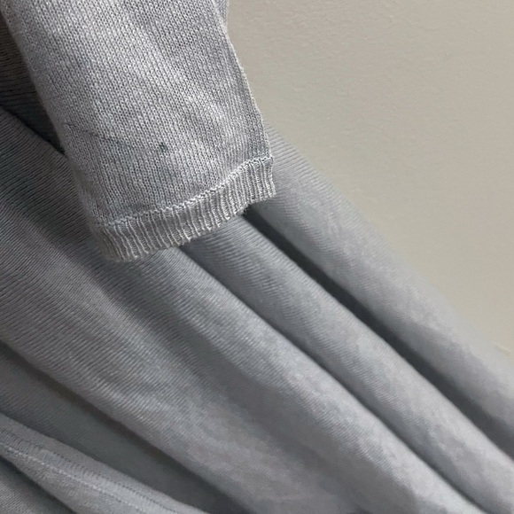 Joie Linen Silk Light Gray Open Front High Low Cardigan Medium Romance - Picture 7 of 7